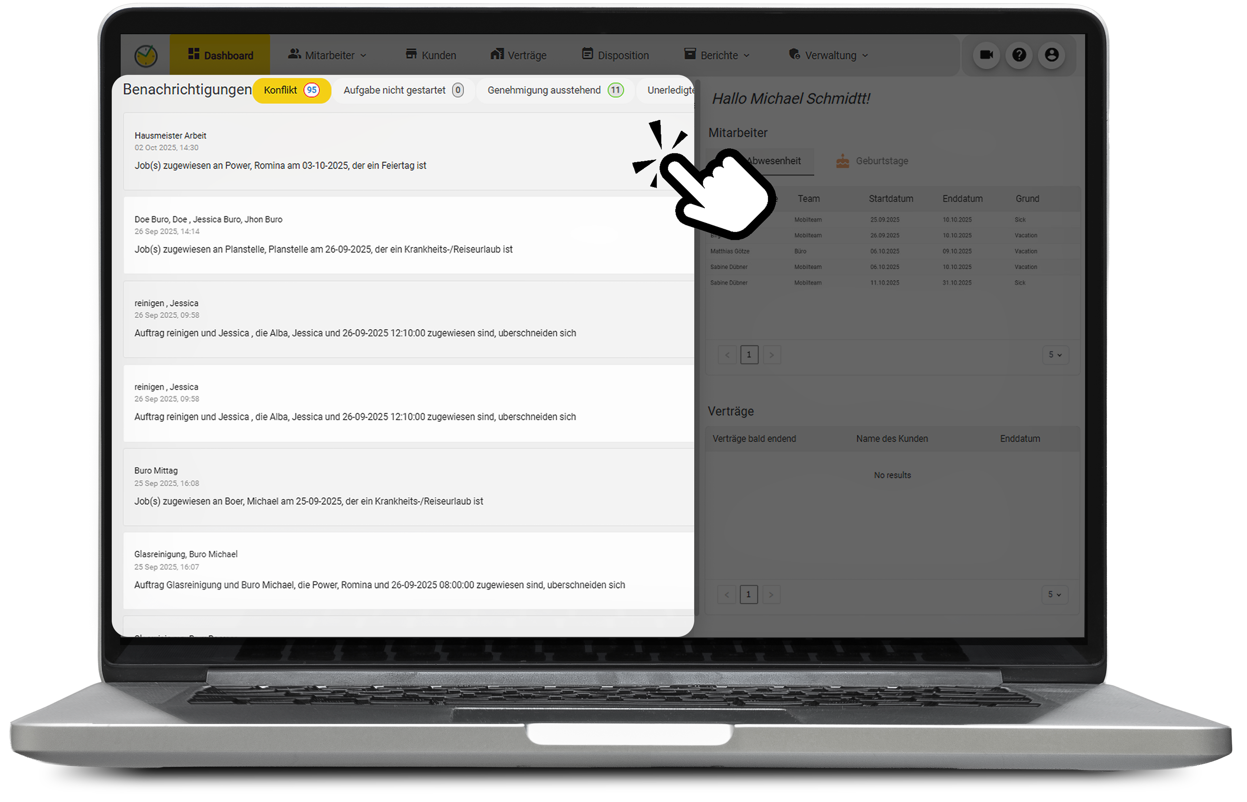 Dashboard Notifications
