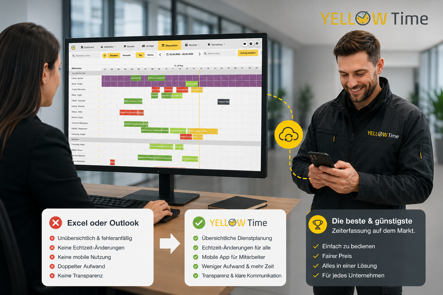 Warum Excel oder Outlook für die Mitarbeiterplanung heute nicht mehr ausreicht